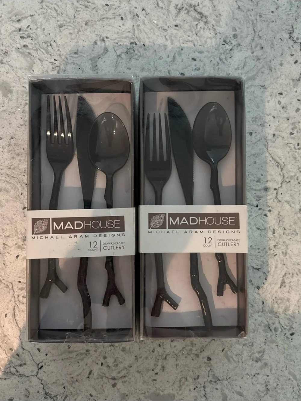 MADHOUSE Michael Aram Black Twigs 12-Piece Cutlery Set